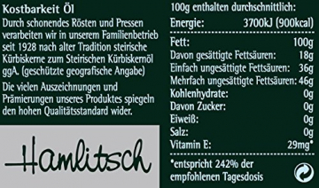 Ölmühle Hamlitsch Steirisches Kürbiskernöl g.g.A., 250 ml, 1er Pack (1 x 250 ml) - 3